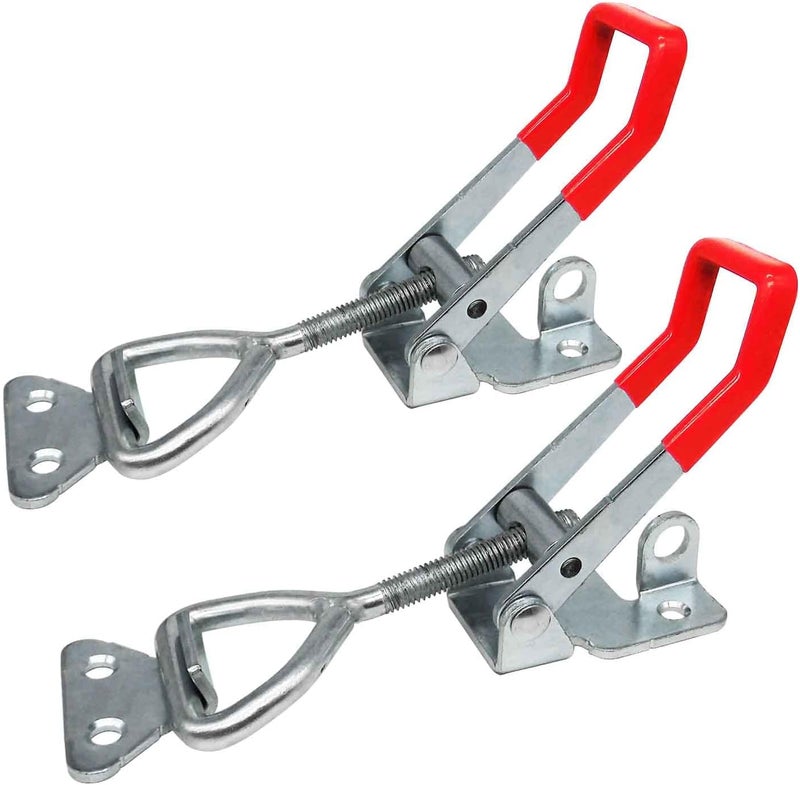 CUKAYO 4003 Toggle Latch Clamp, Adjustable Toggle Latches With Lock Hole,1320Lbs Holding Capacity Heavy Duty Toggle Clamp for Smoker Lid Jig, ToolBox Case, 2pack - Image 1